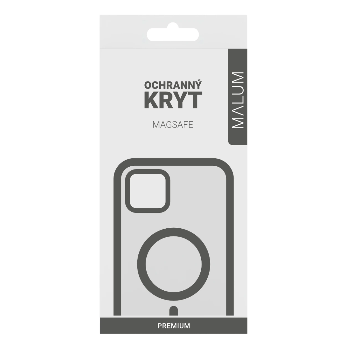 Průhledný MagSafe silikonový kryt PREMIUM