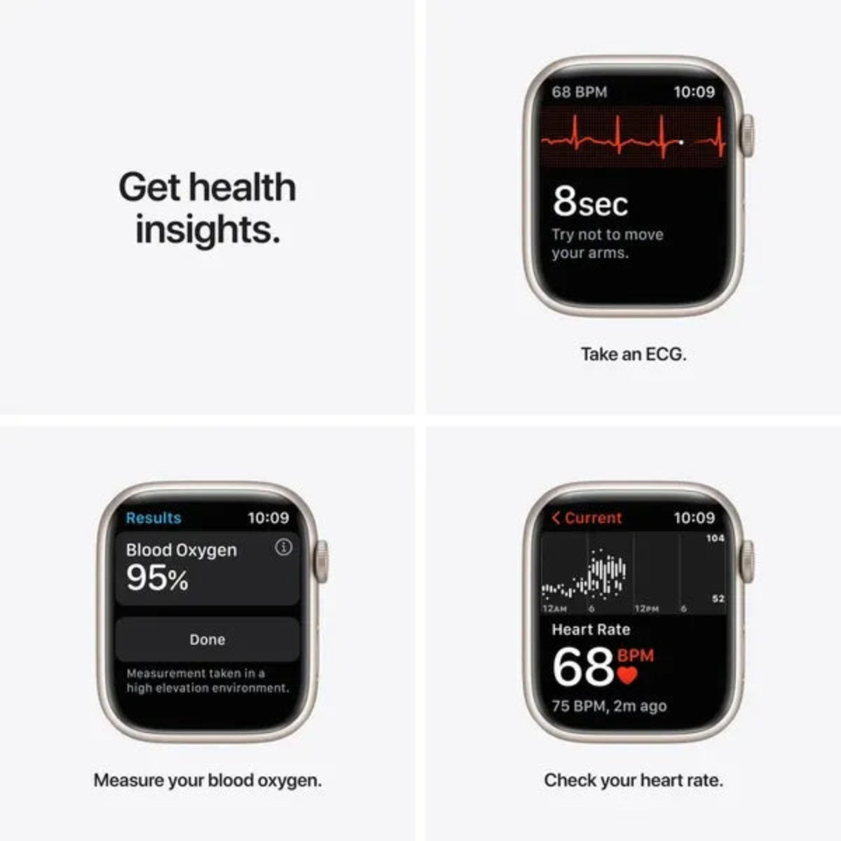 Apple Watch Series 7 GPS 45mm - Hvězdně bílé hliníkové pouzdro