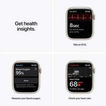Apple Watch Series 7 GPS 45mm - Hvězdně bílé hliníkové pouzdro